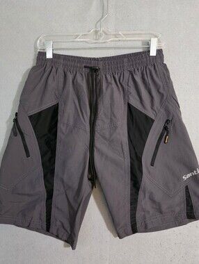 NWT Santic Mens 10" Loose Fit Padded Cycling Shorts Ripstop Size Medium